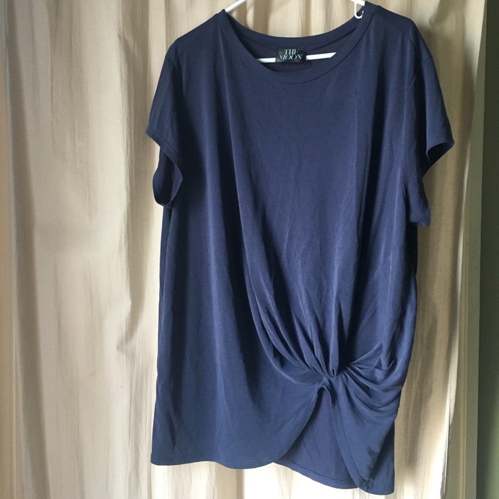 The moon blue blouse
